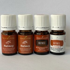 NEW 5ml Nutmeg  Essential Oils - Young Living - 4 small bottle bundle